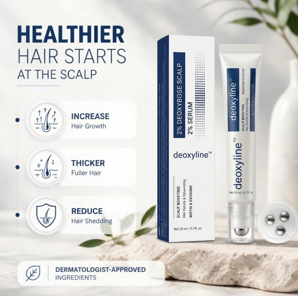 Deoxyline™ | Reverse Hairloss in 90 days - Triple Roll-On Serum