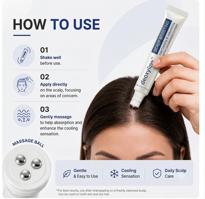 Deoxyline™ | Reverse Hairloss in 90 days - Triple Roll-On Serum